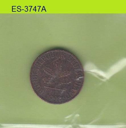 S6-HES-3747 GERMANY 1 PFENNIG 1991
