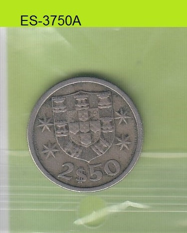 S6-HES-3750 PORTUGAL 2 1/2 ESCUDOS 1964