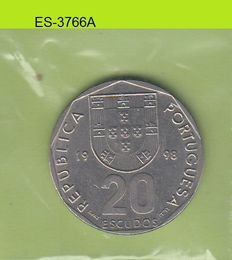 S6-HES-3766 PORTUGAL 20 ESCUDO 1998
