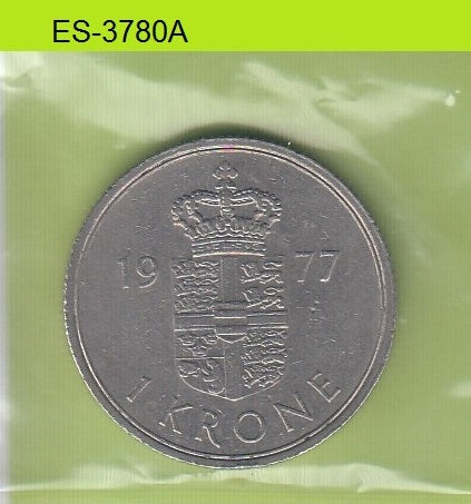 S6-HES-3780 DENMARK 1 krone 1977
