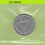 S6-HES-3884 AUSTRIA 10 HELLER 1907  XF/UNC KM2802