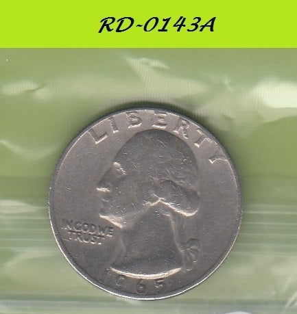 S8-RED-0143 Verenigde Staten QUARTER 1965  VF KM164A