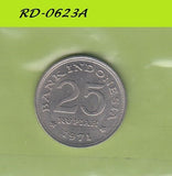 S8-RED-0623 Indonesia 25 RUPHIA 1971  UNC KM34