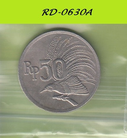 S8-RED-0630 Indonesia 50 RUPHIA 1971  UNC