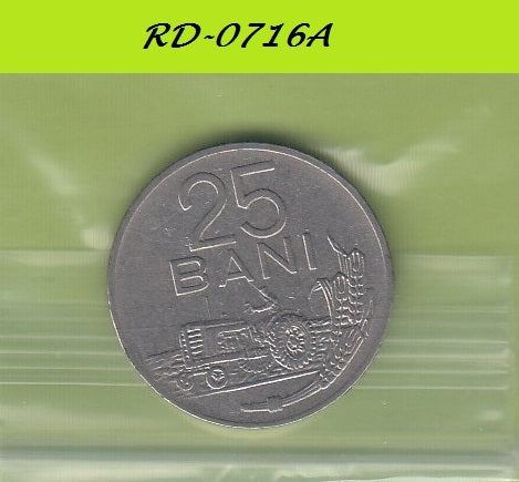S8-ROOD-0716 Roemenië 25 BANI 1966 ZG F KM94