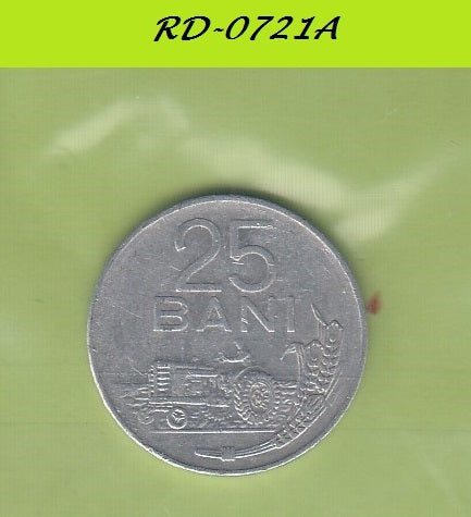S8-RED-0721 Romania 25 BANI 1982  VF KM94A