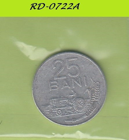 S8-RED-0722 Romania 25 BANI 1982  VF KM94A