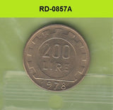 S8-RED-0857 Italië 200 LIRE 1978 UNC KM105