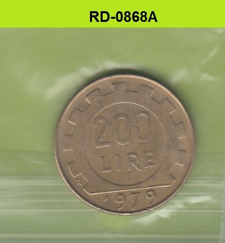 S8-RED-0868 Italië 200 LIRE 1979 XF KM105