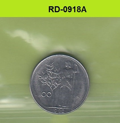 S8-RED-0918 Italië 100 LIRE 1992 ZS KM96.2
