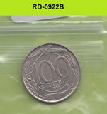 S8-RED-0922 Italië 100 LIRE 1993 XF KM159