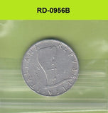 S8-RED-0956 Italy 5 LIRE 1954  VF KM92
