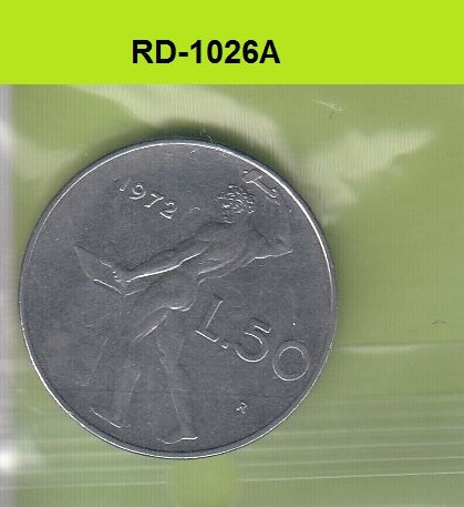S8-RED-1026 Italië 50 LIRE 1972 ZFR KM95.1