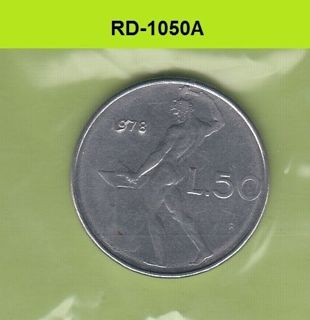 S8-RED-1050 Italië 50 LIRE 1978 ZF KM95.1