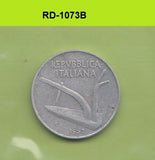 S8-RED-1073 Italy 10 LIRE 1952  VF KM93