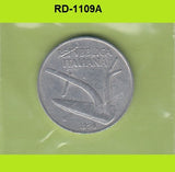 S8-RED-1109 Italy 10 LIRE 1956    KM93