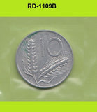 S8-RED-1109 Italy 10 LIRE 1956    KM93