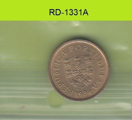 S8-RED-1331 Portugal 1 ESCUDO 1984  VF KM604