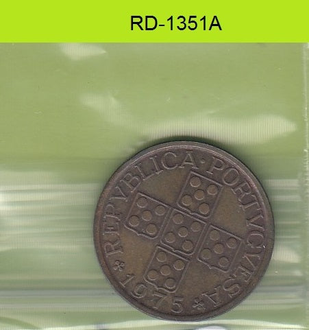 S8-RED-1351 Portugal 50 CENTAVOS 1975  XF