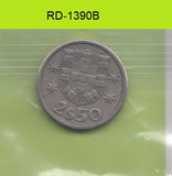 S8-RED-1390 Portugal 2 1/2 ESCUDO 1963 Zeer Fraai KM590