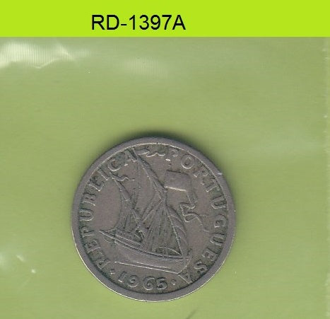 S8-ROOD-1397 Portugal 2 1/2 ESCUDO 1965 ZG KM590