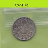 S8-RED-1414 Portugal 2 1/2 ESCUDO 1974  VF KM590