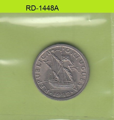 S8-RED-1448 Portugal 2 1/2 ESCUDO 1982 Zeer Fraai KM590