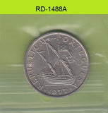 S8-RED-1488 Portugal 5 ESCUDO 1977  XF KM591