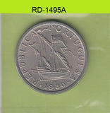 S8-RED-1495 Portugal 5 ESCUDO 1980  XF KM591