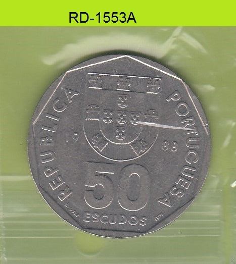 S8-RED-1553 Portugal 50 ESCUDOS 1988 ZFL