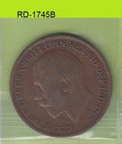 S8-RED-1745 Verenigd Koninkrijk 1 PENNY 1921  VF