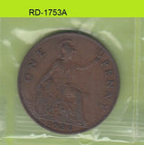 S8-RED-1753 Verenigd Koninkrijk 1 PENNY 1936  VF