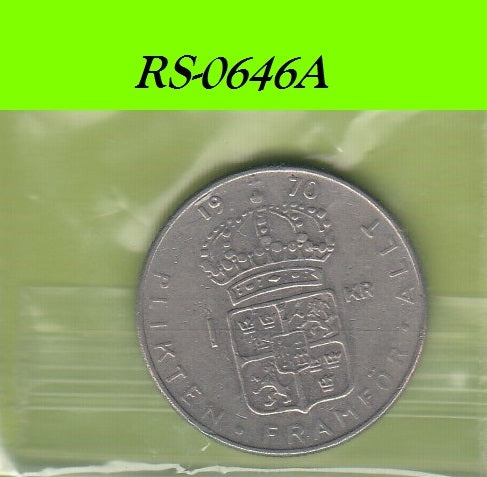 S8-RES-0646 Zweden 1 KROON 1970 ZF KM826A