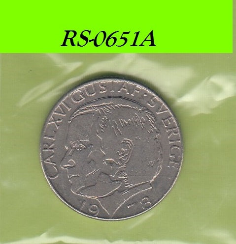 S8-RES-0651 Zweden 1 KRONE 1978  VF KM852