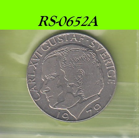 S8-RES-0652 Zweden 1 KRONE 1979  VF KM852