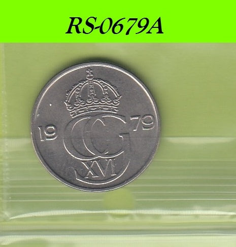 S8-RES-0679 Zweden 50 ORE 1979  XF KM855