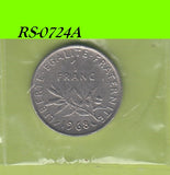 S8-RES-0724 Frankrijk 1 FRANC 1968  VF KM925.1