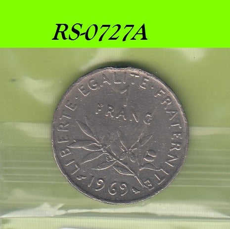 S8-RES-0727 Frankrijk 1 FRANC 1969  VF KM925.1