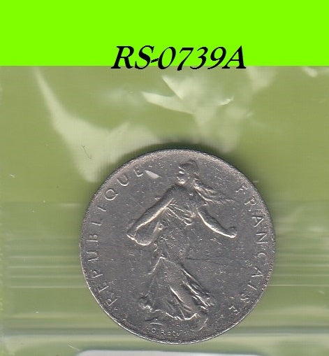 S8-RES-0739 Frankrijk 1 FRANC 1974  VF KM925.1