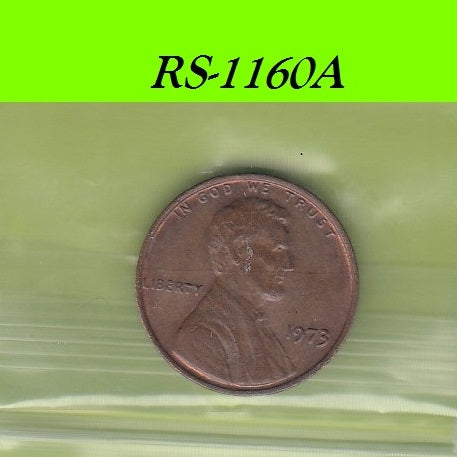 S8-RES-1160 Verenigde Staten 1 CENT 1973  ZF/PR KM201