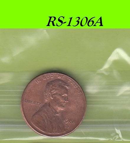 S8-RES-1306 Verenigde Staten 1 CENT 1988 D UNC KM201b