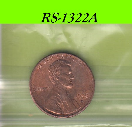 S8-RES-1322 Verenigde Staten 1 CENT 1990 D UNC KM201b