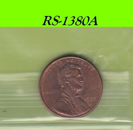 S8-RES-1380 Verenigde Staten 1 CENT 1997 D UNC KM201b