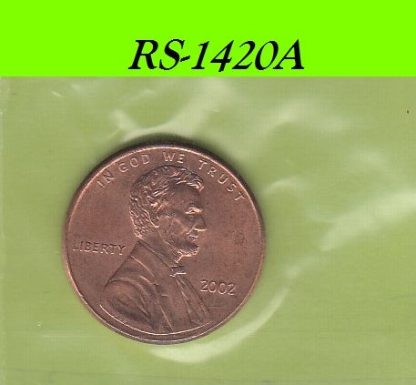 S8-RES-1420 Verenigde Staten 1 CENT 2002  XF/UNC KM201b