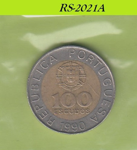 S8-RES-2021 Portugal 100 ESCUDOS 1990  VF KM645.1