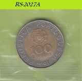 S8-RES-2027 Portugal 100 ESCUDOS 1991  VF KM645.1