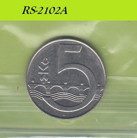 S8-RES-2102 Tsjechië 5 KORUN 1994  XF/UNC KM8