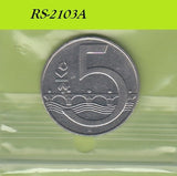 S8-RES-2103 Tsjechië 5 KORUN 1993  XF/UNC KM8