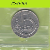 S8-RES-2104 Tsjechië 5 KORUN 1993  XF/UNC KM8