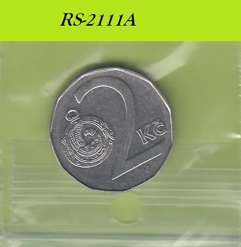 S8-RES-2111 Tsjechië 2 KORUN 1995  XF/UNC KM9